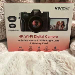 Vivitar Black 4K Wi-Fi Digital Camera